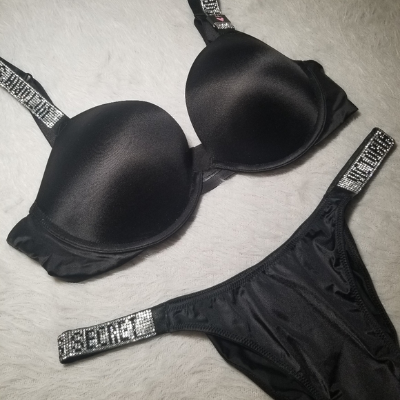 Victoria's Secret Shine Strap Push-up Bra & Thong - Picture 10 of 16